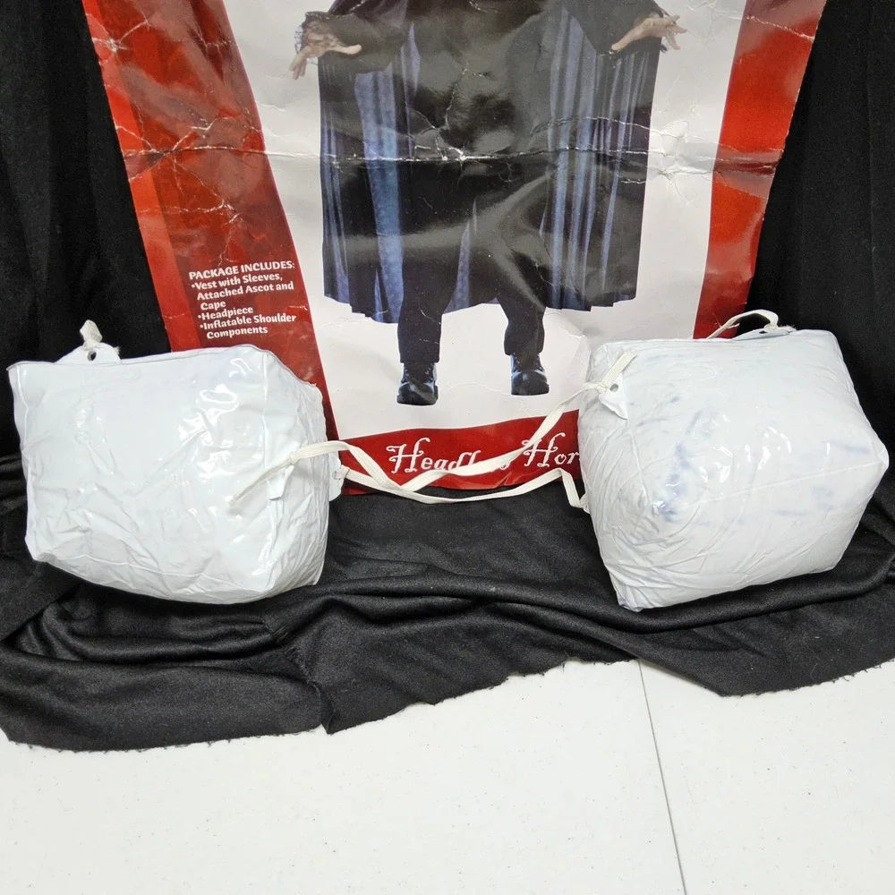 California Costume Headless Horseman Kids Large 10-12 Black Gothic Spooky Outfit